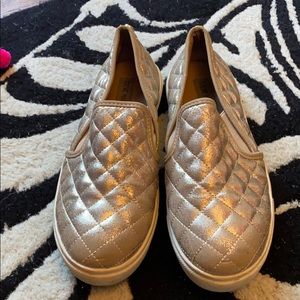 Gold Steve Madden Ecentrcq Sneakers